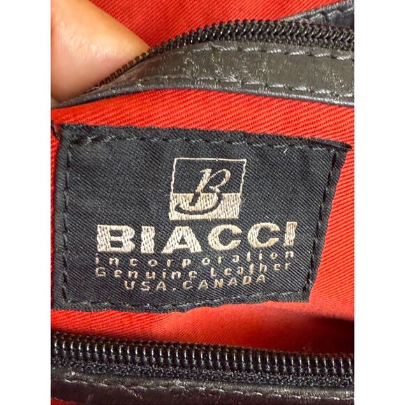 “Biacci Hand-Painted Genuine Leather Tote Bag – Artist Studio Design – - Picture 11 of 16